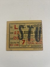 1946 Alabama vs Mississippi State College Football Ticket Stub 11/30