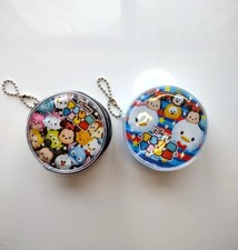 Disney Tsum Tsum Mini Round Key Chain Coin Purse, Set of 2 Mickey, Donald, Pooh