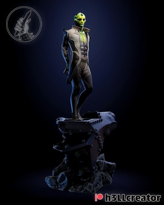 Mass Effect - Thane Krios - Spiel Garage Kit Figur Sammlerstück Statue handgefertigt