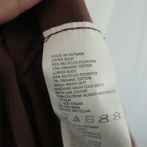 prAna Breathe Short Sleeve Pocket T-Shirt Mens XXL 2XL Maroon Organic Cotton - Picture 8 of 8