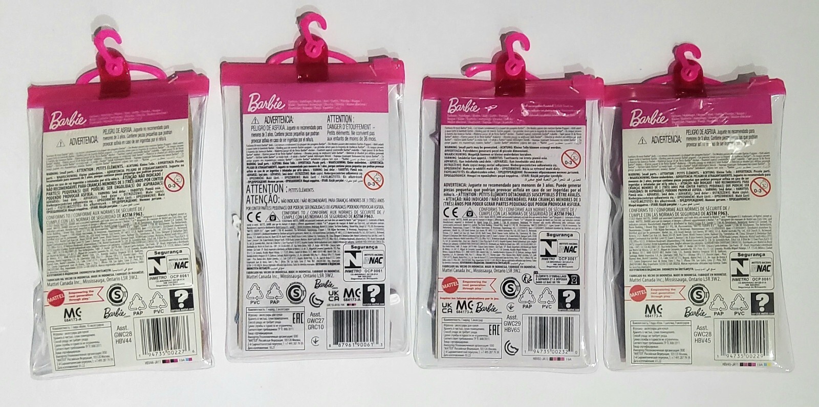 BARBIE Doll Clothing & Accessory Fashion Packs with Guitar by Mattel - Set of 4
