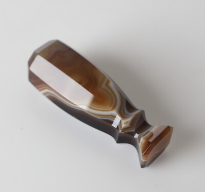 19th Century Vacant / Blank Banded Agate Wax Seal No monogram