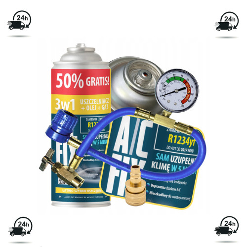 AC ClimaSet Doctor PAKET Kältemittel R1234yf Schlauch Adapter 3in1 Klimaanlagen