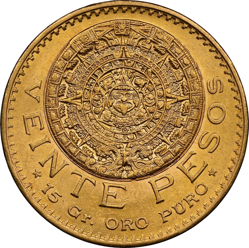 1918 Mexico 20 peso Gold Coin NGC MS63 Mint State Great Luster Tough Early Type! - Image 3 of 4