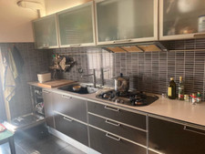 cucina lube completa usata con elettrodomestici e due colonne dispensa