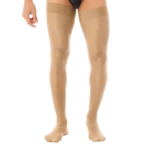 Freebily Men's Sissy Thigh High Stockings Shiny Oil Long Socks Stretchy AU - Picture 70 of 230