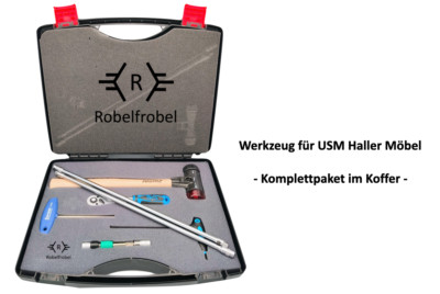 Werkzeug für USM Haller Möbel - Komplettpaket- im Koffer