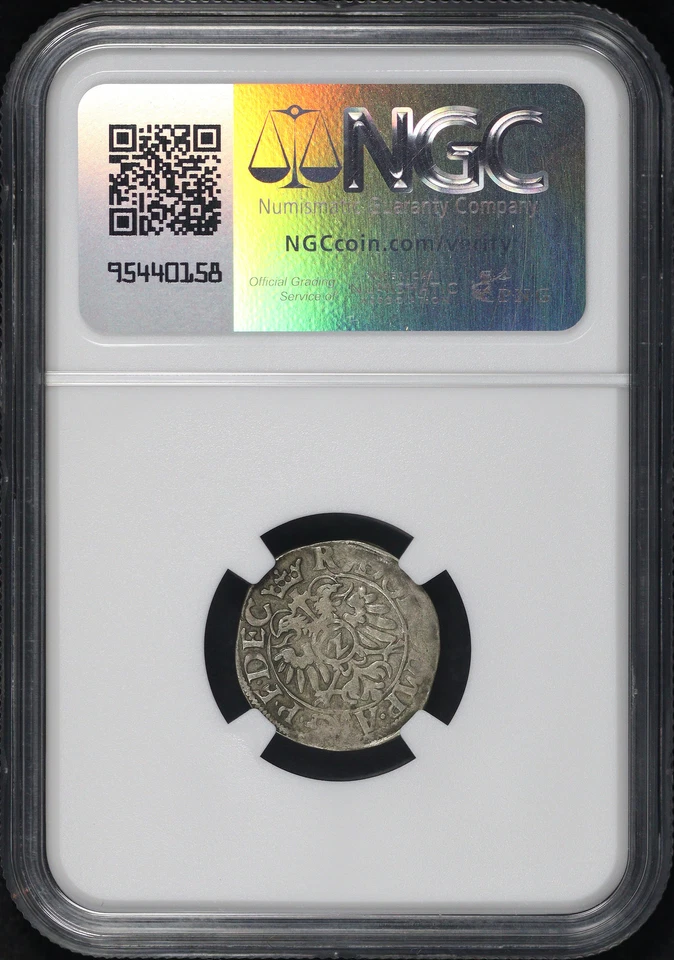 1588 German States Hanau-Lichtenberg Silver 2 Kreuzer MB #1 (1.25g) NGC XF-40 - Image 2 of 2