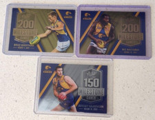2022 Footy Stars Prestige West Coast Eagles Milestone team set x 3 cards natinui