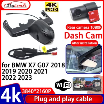 4K 2160P DVR Wifi Dash Cam Camera for BMW X7 G07 2018 2019 2020 2021 2022 2023
