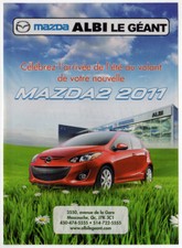 2011 MAZDA 2 Original Print AD - Red car photo Mazda Albi le Geant Canada Quebec