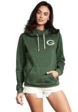 Junk Food Womens NFL Green Bay Packers Sunday Cowl Neck Hoodie New XS-2XL