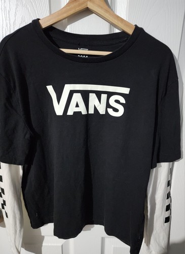 Vans T-Shirt Men SMALL Skate Checkered SLEEVES - Picture 2 of 4
