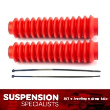 Shock Dust Boot Covers Set Of 2 Suspension Parts - Red