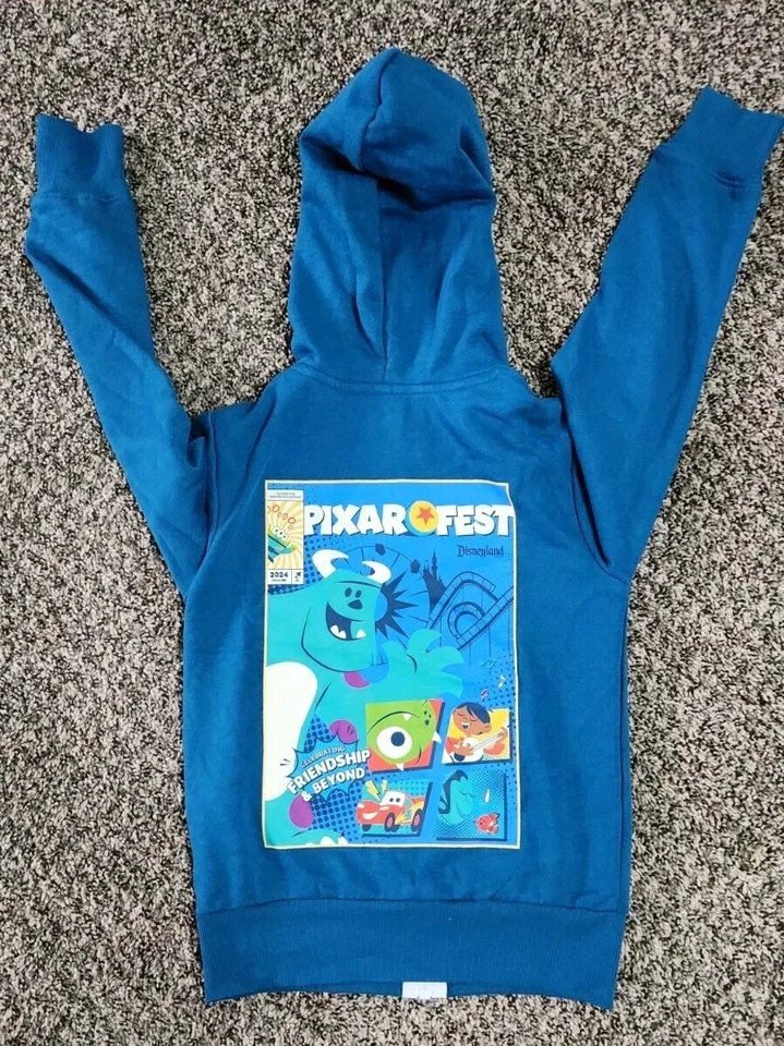 Disneyland Pixar Fest 2024 Sudadera con Capucha Chaqueta Juvenil EE. UU. XS Foto 2 de 4