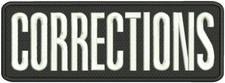 CORRECTIONS embroidery patches 4x11 hook on b...