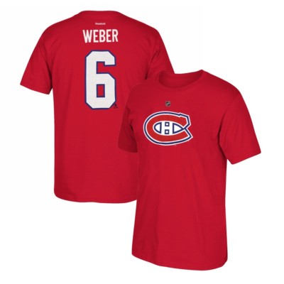 Shea Weber Reebok Montreal Canadiens Premier N&N Red Jersey T-Shirt Men's