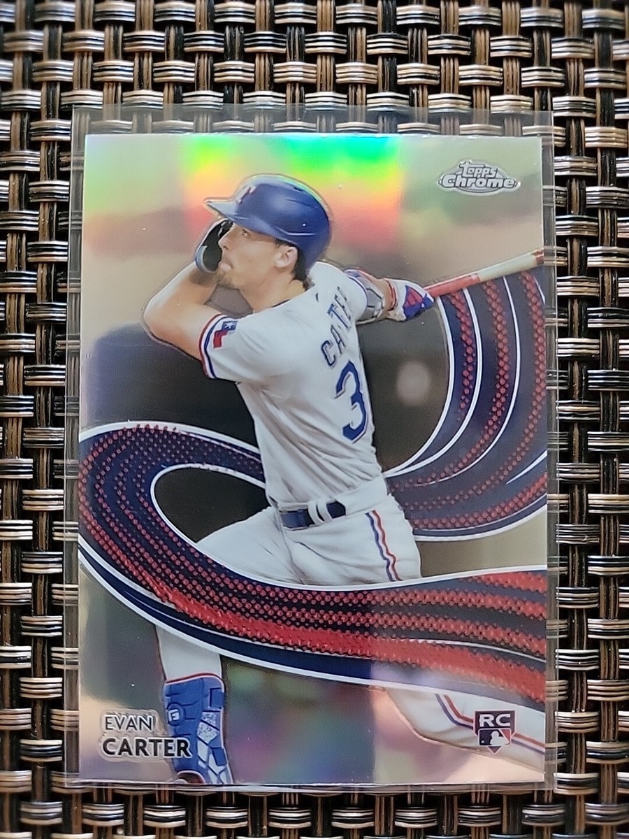 2024 Topps Chrome - Strokes #S-23 Evan Carter (RC) - Rangers | eBay