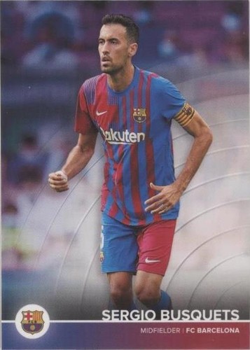 Sergio Busquets #109 5x7 FC Barcelona 08/10 Made 2015-2016 Topps