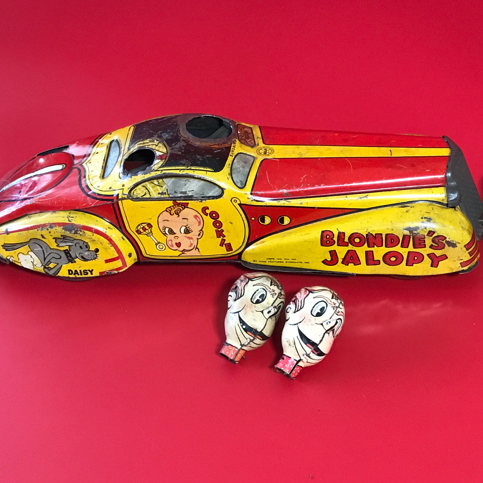 Marx Blondie's Jalopy Sunshine Car vintage tin wind up toys 1930's eBay