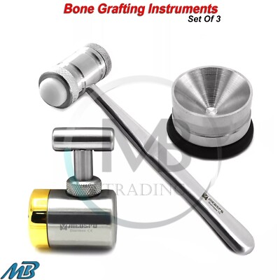 Surgical Mill Bone Crushing one Graft Mallet Hammer Implant Instruments Set