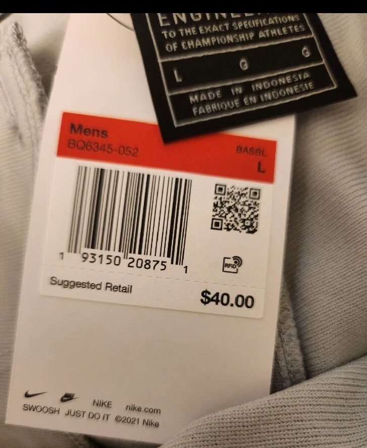 Nike Vapor Select Grey Baseball Pants BQ6345052 Men’s Size L eBay