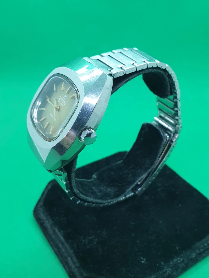 men's ventage Edox Delfin automatic Swiss Date bracelet watch 21 jewels. - Image 2 of 4