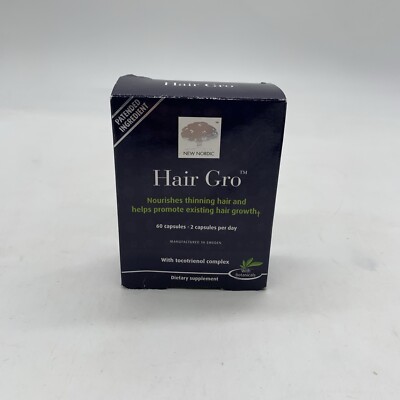 New Nordic Hair Gro: Natural Hair Growth Product 60 Tablets Unopened