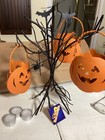 Halloween Trick or Treelights 14" metal tree candle holder — photo 2