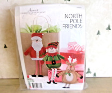 Annie?s Christmas Ornament Club Kit *NORTH POLE FRIENDS* Santa Elf Reindeer NEW