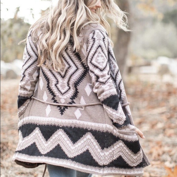 Womens Sweaters Long Tribal Cardigan Long Jacket For Women Womens