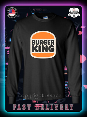 New Tee Burger King New Logo Men's Long Sleeve American issaca T-Shirt