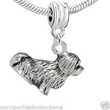 Dog Charm Bead for European Snake Chain Charm Bracelet