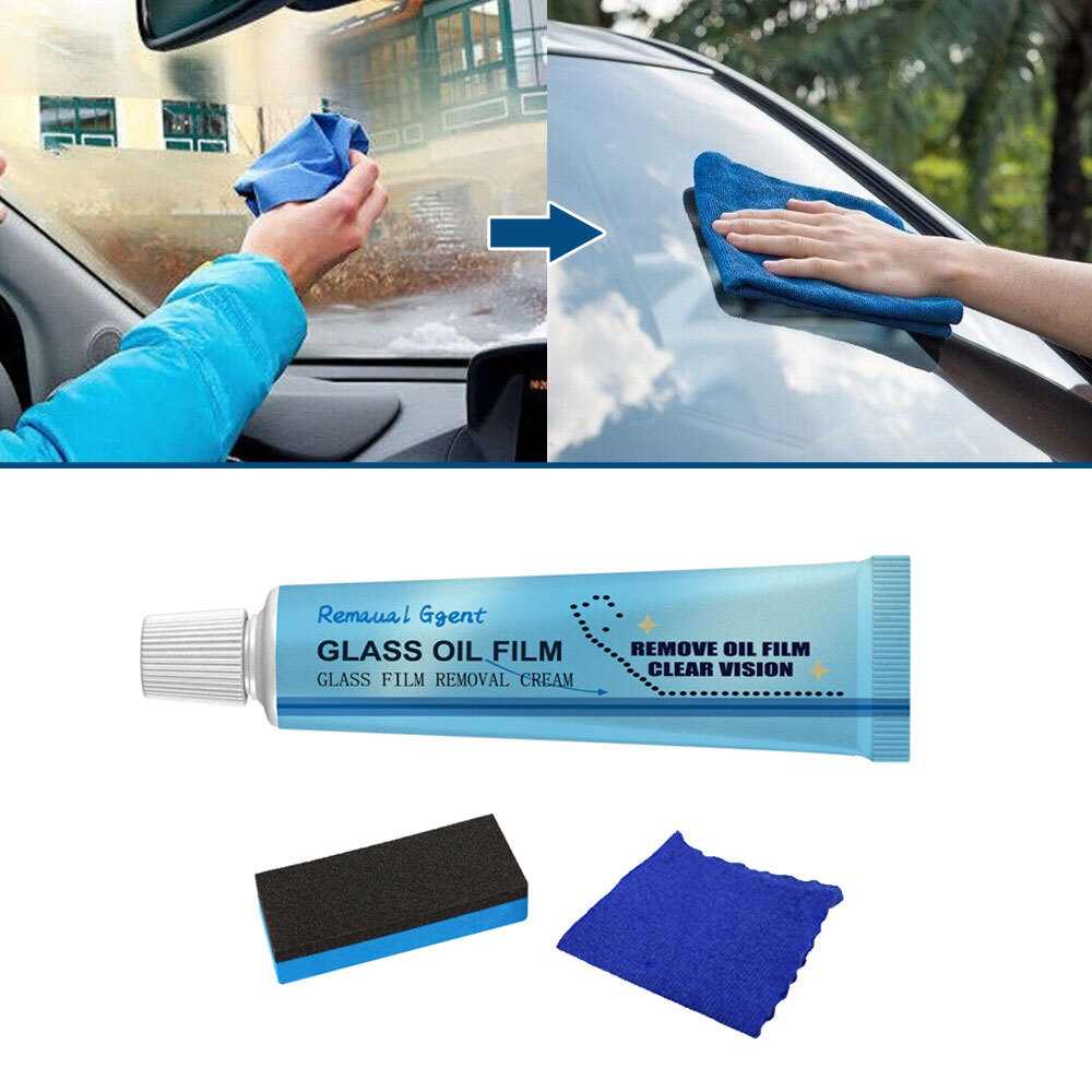 Car Glass Oil Film Cleaner Removal Cream Paste Windshield Water Spot