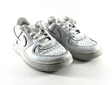 Nike Air Force 1 Low Boys Size 11C White Athletic Shoes Sneakers DH2925-111