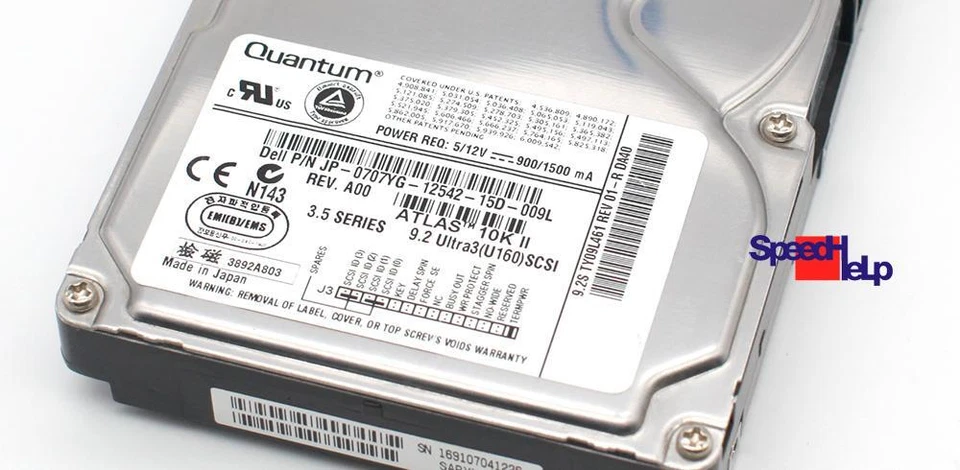 SCSI HDD Quantum Atlas 10K II 9.2GB TY09L461 Ultra 3 U160 Hard Drive Hard Disk - Image 2 of 3