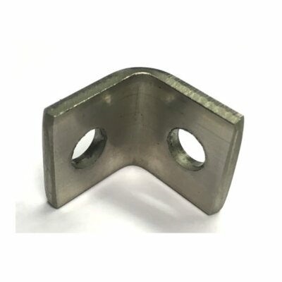 Winkelwinkel - 20x3 mm T316 (A4) Edelstahl 7 mm Bohrungen