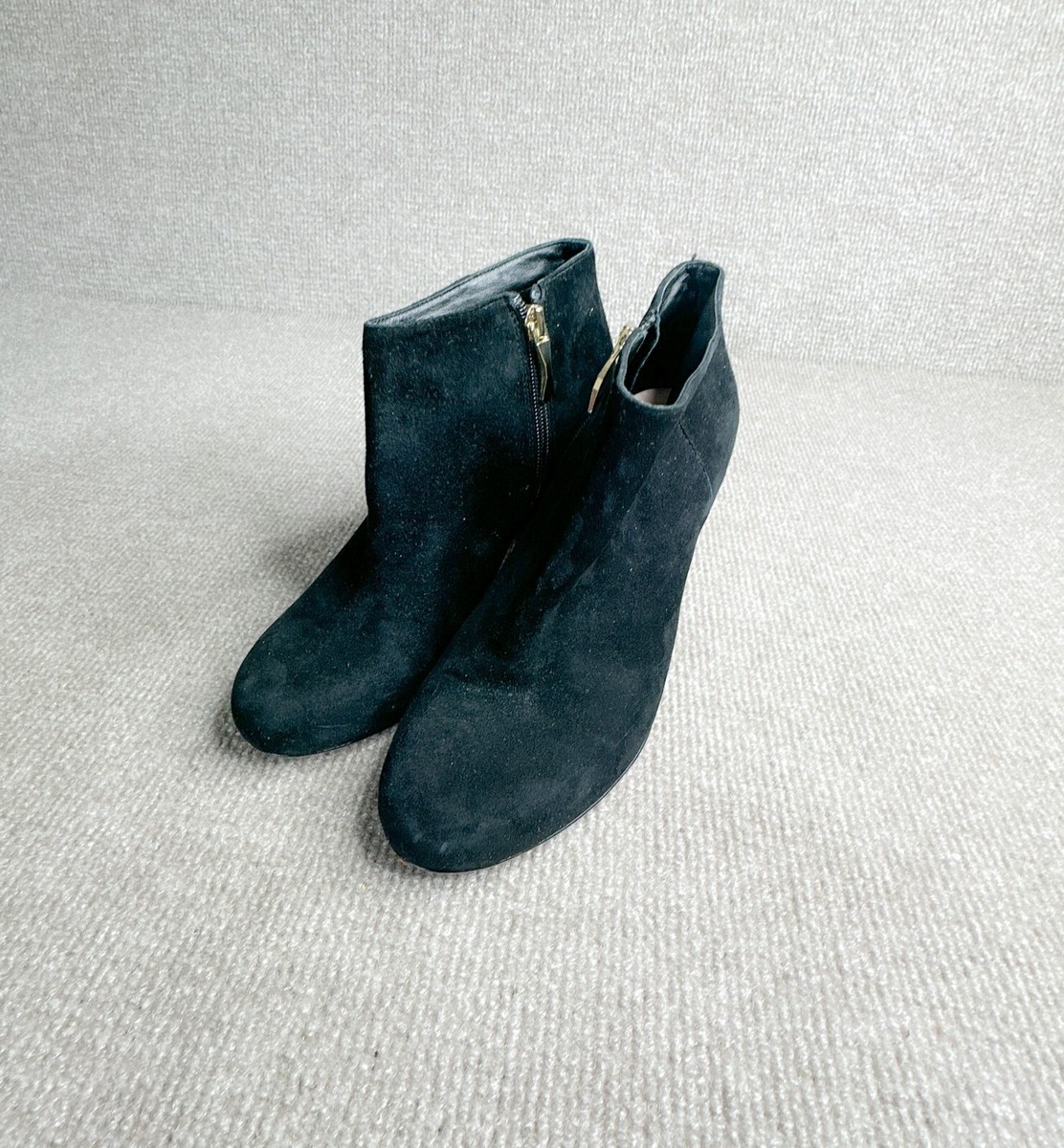 靴 Kate Spade New York Cirra Booties 9.5 kate spade Cirra Boots Womens 6.5 Black Suede booties Gold