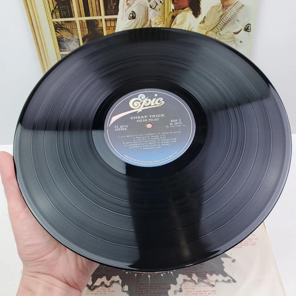 Cheap Trick Dream Police Vinyl Record 1979 FE 35773 Sterling Original LP EX - Image 3 of 4