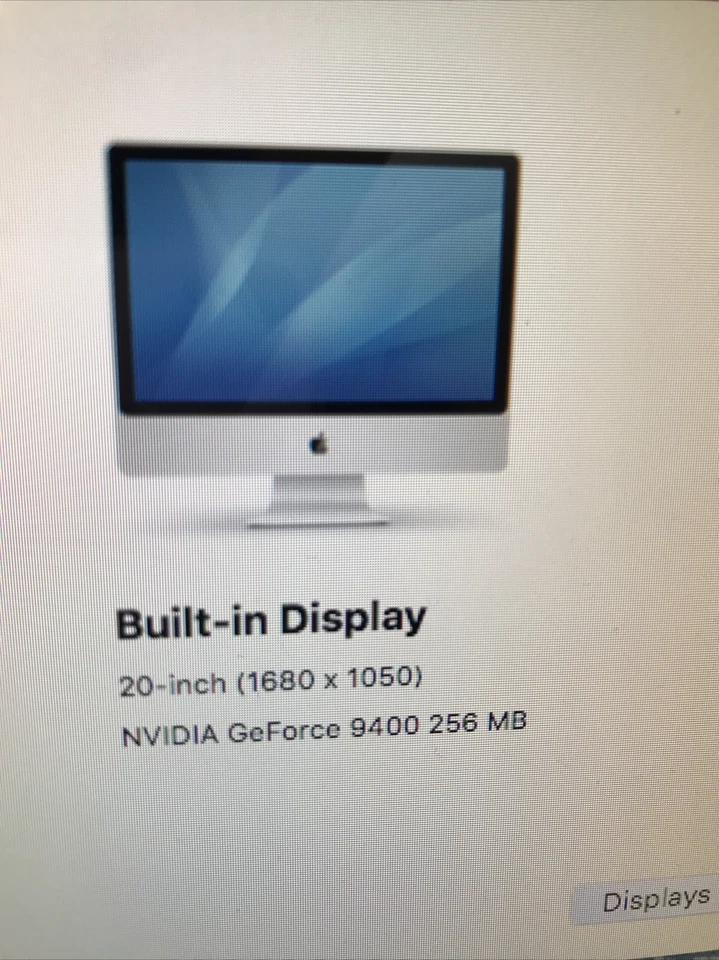 iMac A1224 20" Early 2009 Emc:2266 Motherboard Integrated GeForce 9400M in Italy - Image 2 of 4