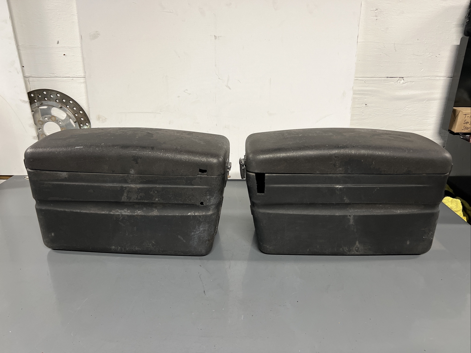 Harley Davidson OEM FXRP black Hard saddlebags Police bike FXR eBay