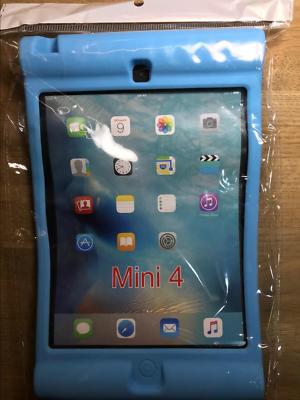 Blau Kinder Stoßfest Gummi Fallschutz Skin Hülle für Apple iPad Mini 4 A1550