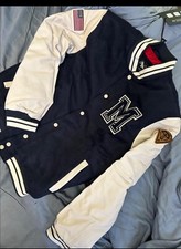 Mens Fashion Padded Varsity College Baseball Varsity Coat Causal Bomber Jacket