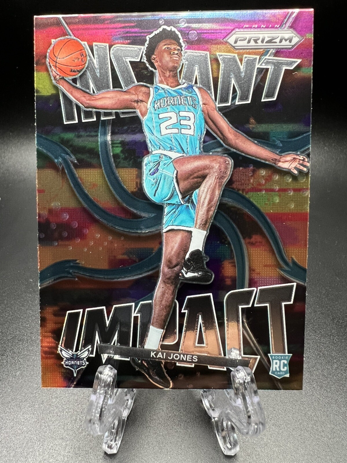 2021-22 Panini Prizm Kai Jones Instant Impact Rookie Card #20 RC Hornets