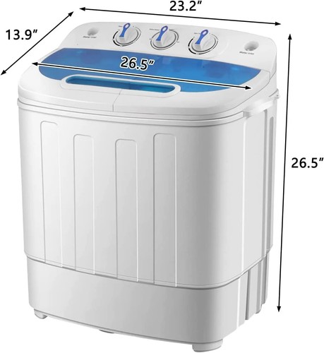 15LBS Portable Washing Machine Electric Washer and Dryer Combo Washer & Spiner - Picture 8 of 10