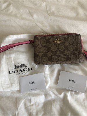 coach pouch wristlet