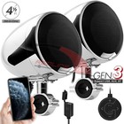 Waterproof Bluetooth Motorcycle Stereo Speakers 600W Amplifier Audio System USB