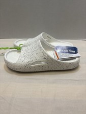 NEW Crocs Mellow Recovery Speckle Slides Women  s Size 8 White Slip On Comfort