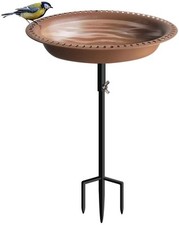 1-  Gallon Detachable Free Standing Garden Bird Bath Bird Feeder Bowl with Me...