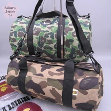 BAPE A Bathing Ape Duffle Bag Camo Green 2020 SPR & Small 2013 SMR Mag Free Gift